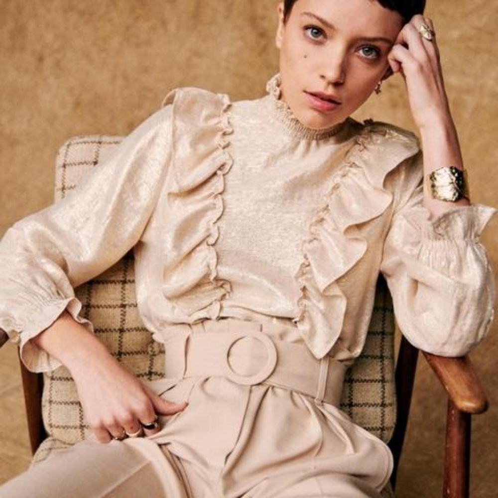 Sezane Filomene Blouse size 36 NWT